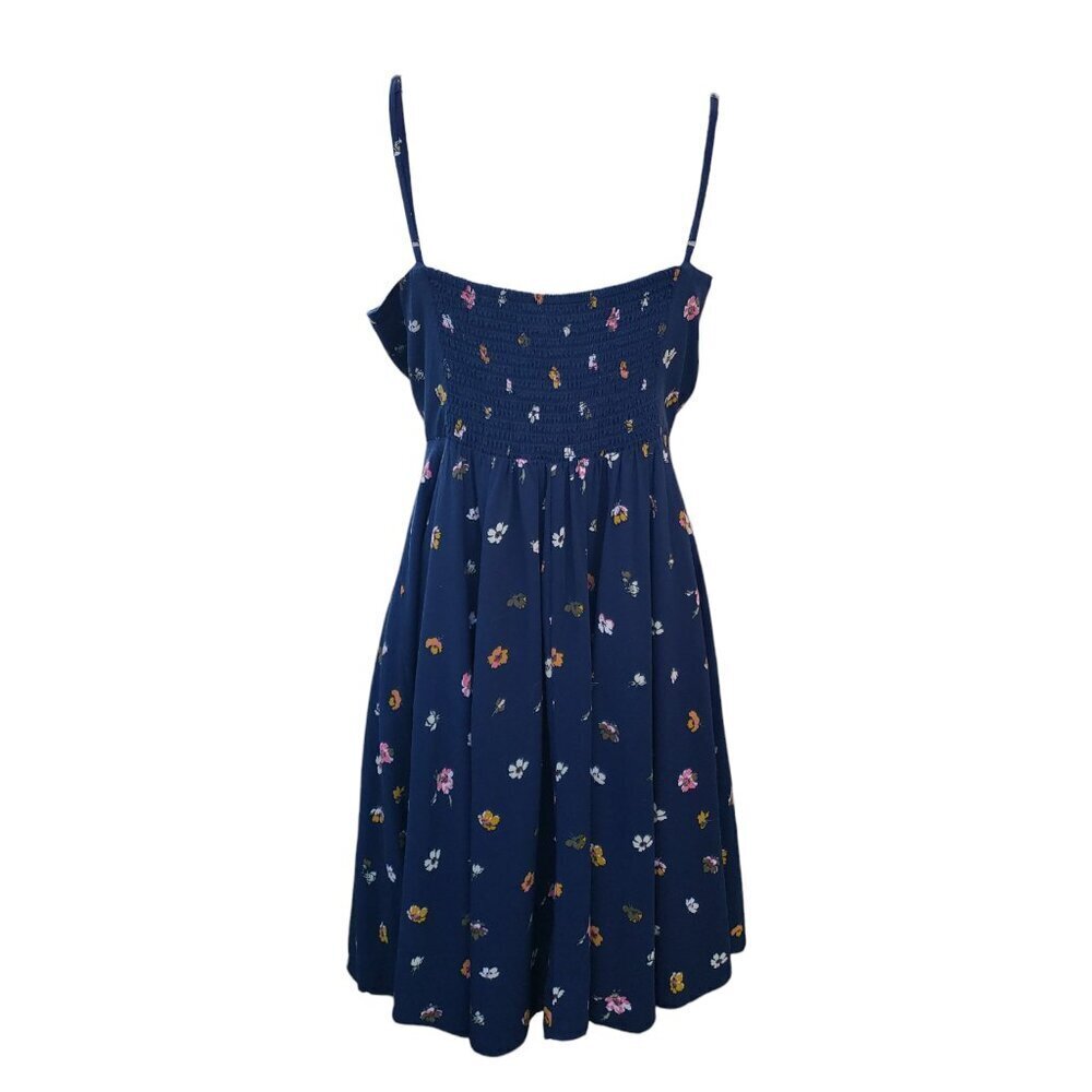 GAP Womens Sleeveless Navy Floral V Neck Knee Length Dress Medium - Picture 4 of 8